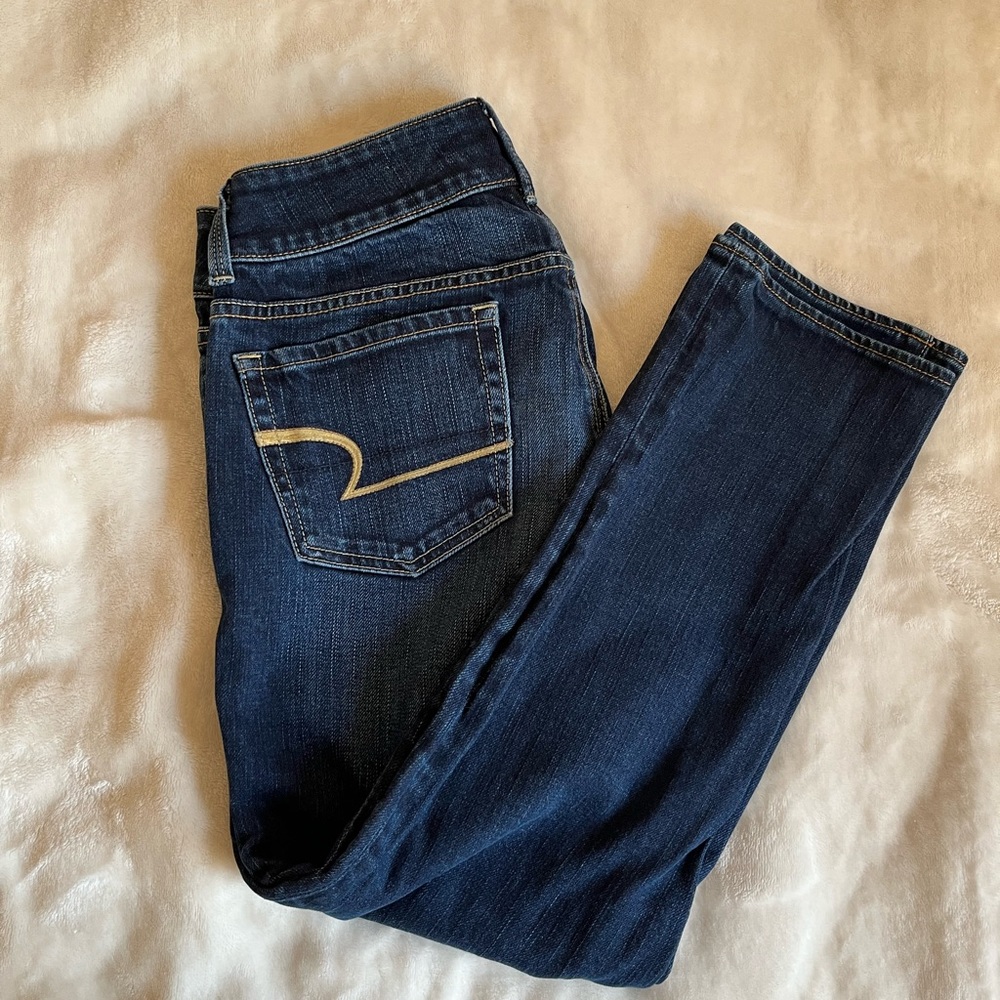 American Eagle Cropped Straight Leg Artist Jeans